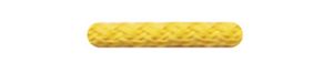 Шнур с наконечниками "крючок-прозрачный" для пакетов, Жёлтый, №46, 6 мм, 100 шт
